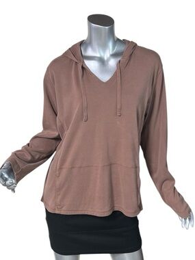 Guide Series XL Brown Hoodie 100% Cotton Long Sleeve Lightweight Sweatshirt